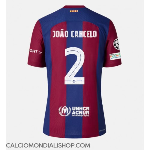 Maglie da calcio Barcelona Joao Cancelo #2 Prima Maglia 2023-24 Manica Corta